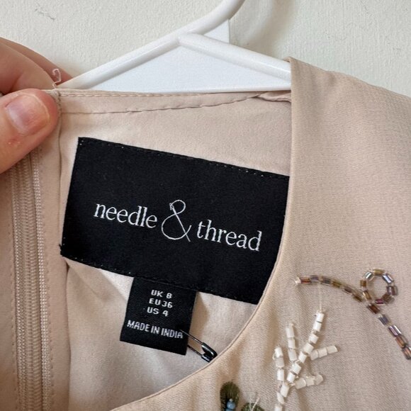 Needle & Thread Floral Embroidered Beaded Top - Picture 4 of 4